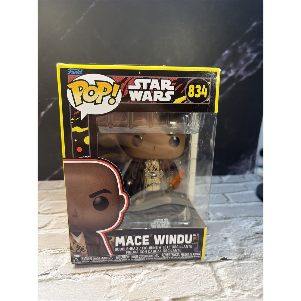 Funko Pop! Star Wars - Mace Windu (Retro) #834 - Brand New